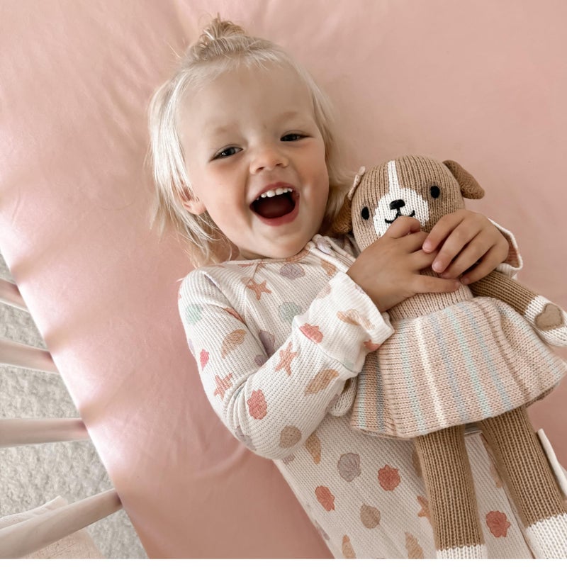 Max&So Baby Girls Crib Sheets | 2 Pack Floral & Solid Pink Ultra-Soft Bedding for Crib Mattress and Toddler Beds |Blended Cotton Fitted Crib Sheet for Baby Girls Comfort and Elegance by Max&So - Image 3